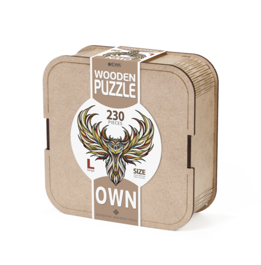 Eco Wood Art Wooden Jigsaw Puzzle Owl/ Owl, Size L, 2215, 34.8x41.8x0.5cm