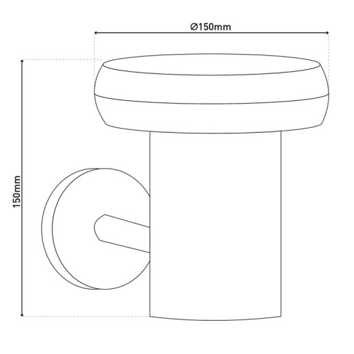 LED outdoor wall light "mushroom"