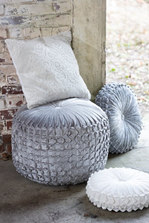 J-Line cushion Vende - polyester - white