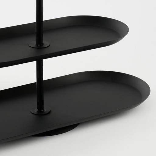 Rama Etagere 2 Lugs - L38 x B17 x H37 cm - Metal - Black