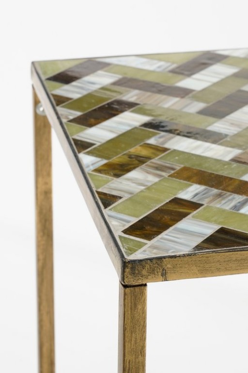 Alanza coffee table outside - L99 x B41 x H46 cm - Metal - Green