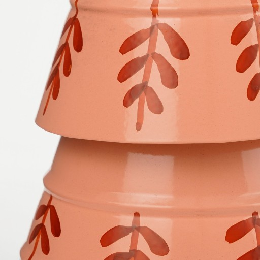 Decoratie Kerstboom - H40 x Ø13 cm - IJzer - Roze