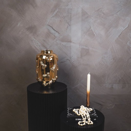 Vase - Dick - Ceramics - Gold - 17x17x27cm