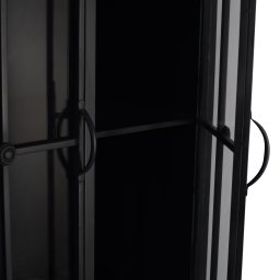 Cave Black Iron Cabinet High