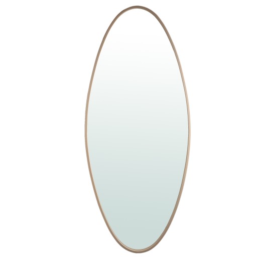 Serine Sand Steel Oval Mirror Large | Luxe Wandspiegel 180x78 cm - Product afbeelding