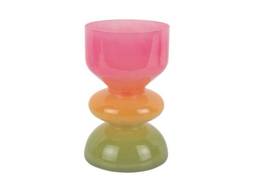 Vase Funky Vibes Small | Multicolor Glas | Present Time – 20,5 cm hoch