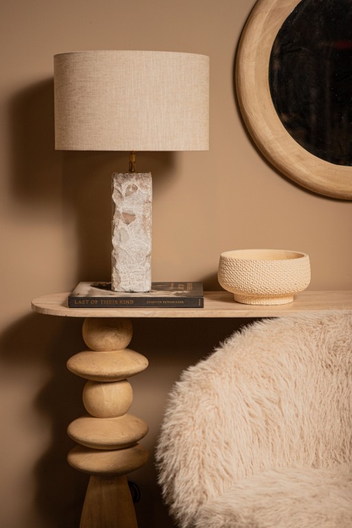 Rester Natural Marble Table Lampbase Rough Stone L