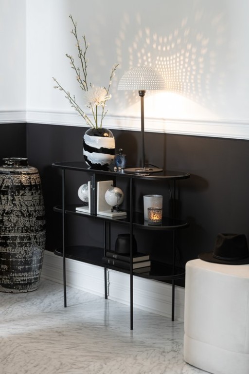 J-Line rack 3 Level - metal/glass - black