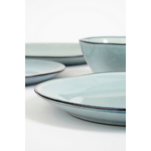 Racco Serviesset 4 Persoons - Steengoed - Lichtgrijs