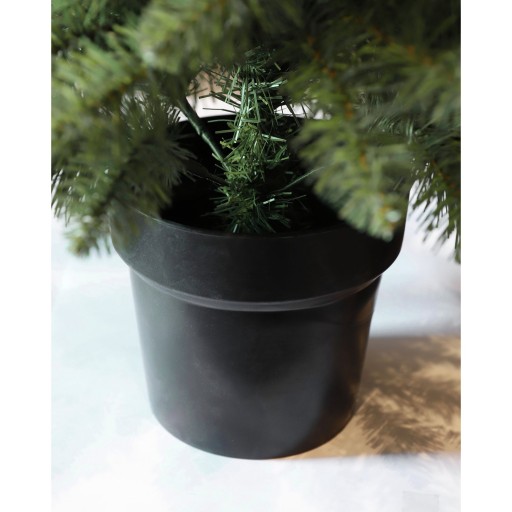Black Box Trees Riverton Kunstkerstboom in Pot met LED Verlichting - H90 x Ø58 cm - Groen