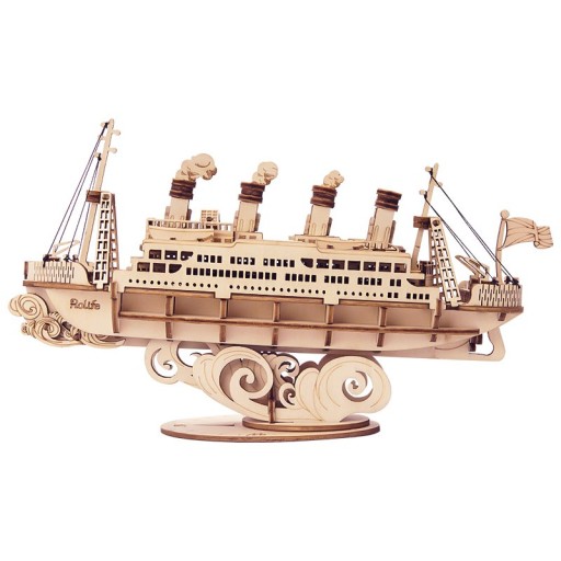 Robotime, 3D Houten Puzzel Cruise Schip, TG306, 19x5x11cm