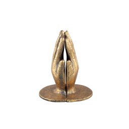 Welder Gold Metal Book Holders Hand Statues Round