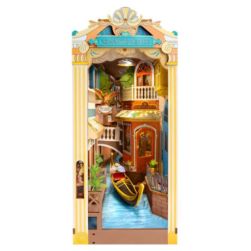 DIY Book Nook & Wonderland Boekensteun Romantic Venice, Robotime, TGB08, 17,8x10,8x24,4cm