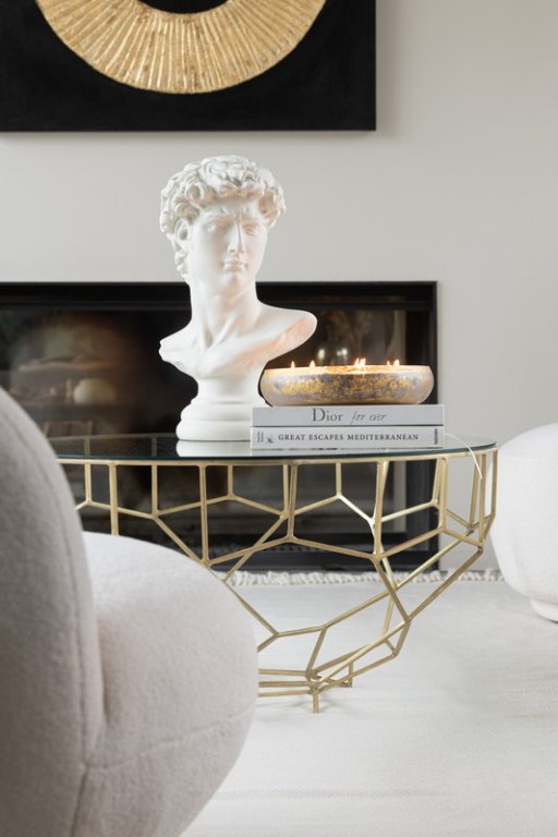 J -Line scented candle M -Chic - Oud & Amber - Glass - Gold/Black - XL - 35U