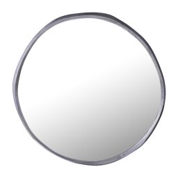 Limera Nickel Alu Round Mirror Irregular Border L