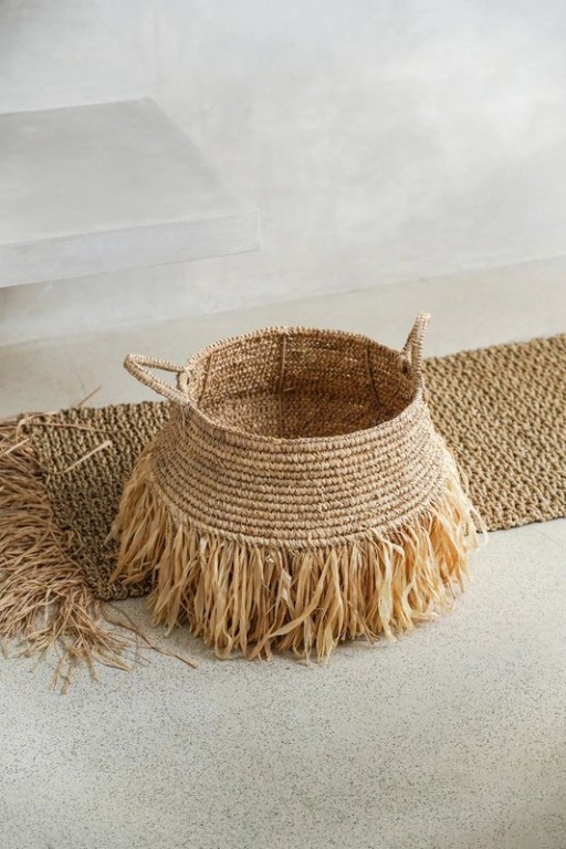 The Raffia Deluxe Baskets - Natural - Large