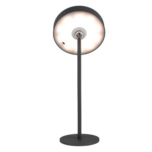 LED battery table lamp magnetically "Ella" for outside and inside, made of metal and plastic in black, 35 cm high