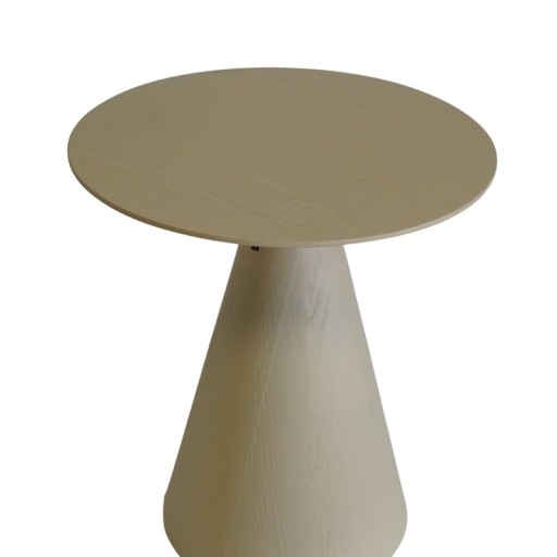 Side Table - Round- MDF - Sand - 40x40x44cm
