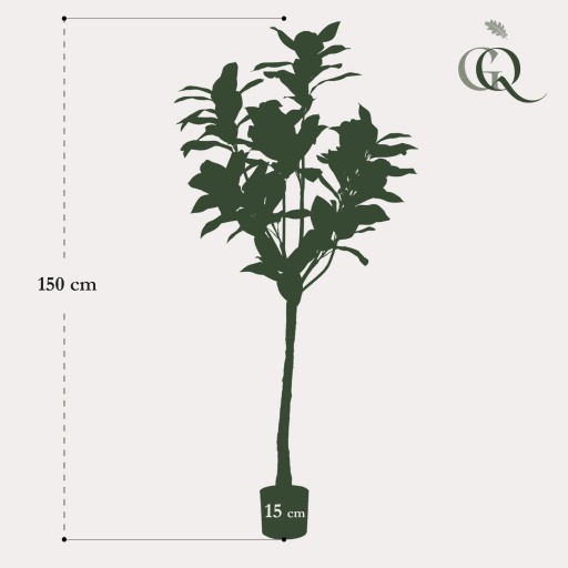 Kunstplant - Magnolia Grandiflora - 150 cm