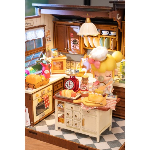 Robotime, DIY Huisje Kitchen, DG172, 22x15,x18,5cm