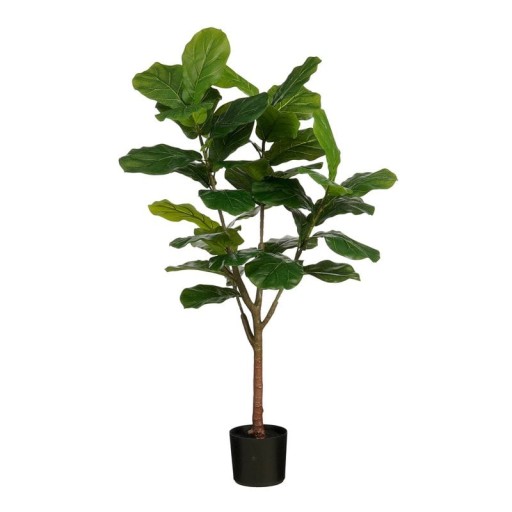 Ficus Lyrata artificial plant in pot - H150 x Ø50 cm - Green