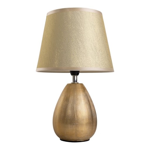 Ceramic table lamp "Simply Ceramics", table lamp made of ceramic, gold, with E14 version, for dining room, living room, hallway or office, 31 cm high