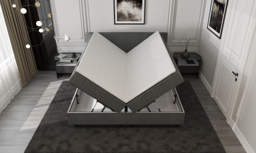 Mörgenn Opberg Boxspring Antraciet 140x200