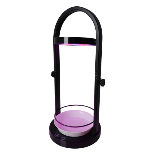 LED plant tablet light 53.5 cm high, made of metal and plastic in black, with integrated LED