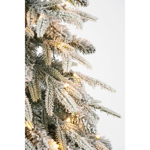 Lodge Kunstkerstboom met Verlichting en Timer- en Dimfunctie - H155 x Ø48 cm - Groen