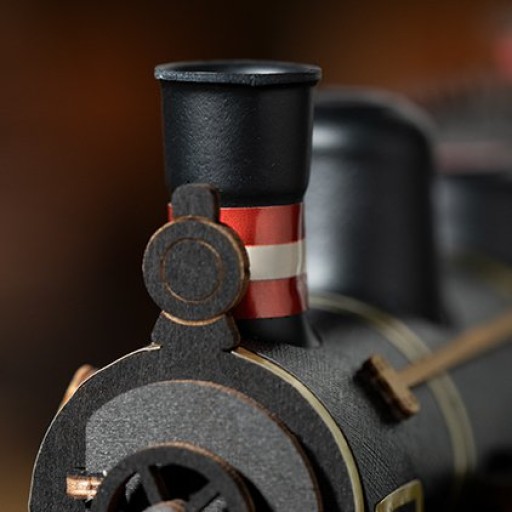 DIY 3D Wooden Model Construction Package, Steam Journey, Robotime, TGS01, 37.6x11.3x14.5cm