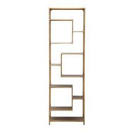 Duana Playful Gold Iron Open Cabinet High