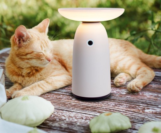 LED Solarleuchte "Ada" weiß für Außen LED Tischlampe aus Metall und Kunststoff, mit fest verbauten LEDs, Solarlampe 22,5 x 16 cm