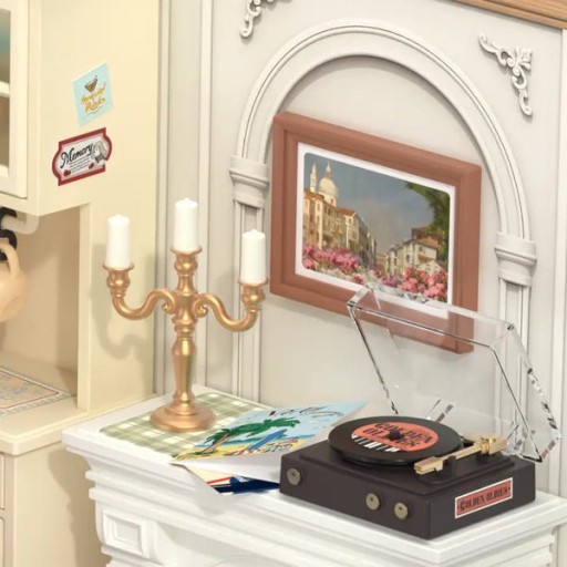 DIY Huisje Super Creator Warm Dinning Room, Robotime, DW015B, 16,3x16,3x15,2cm