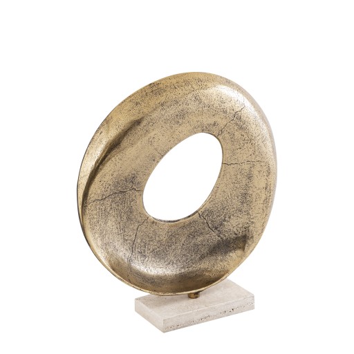 Daweson Brass Casted Alu Statue Open Round