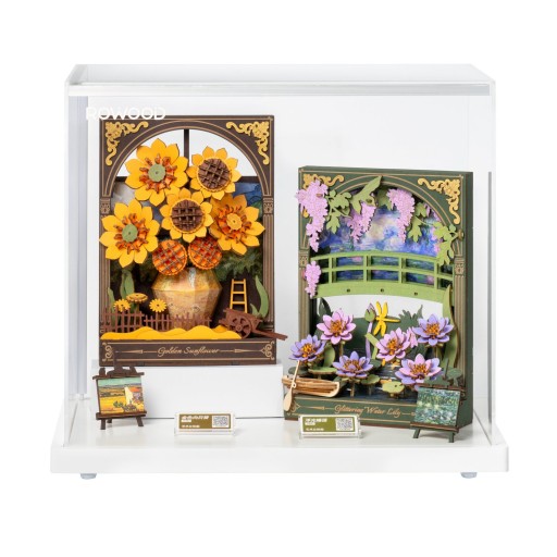 Robotime, 3D Houten Puzzel, Glittering Water Lily, TH001, 16,5x8X21,5 cm