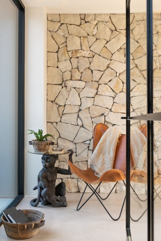 J-Line bowl + handle - rattan B- brown - 3 pieces