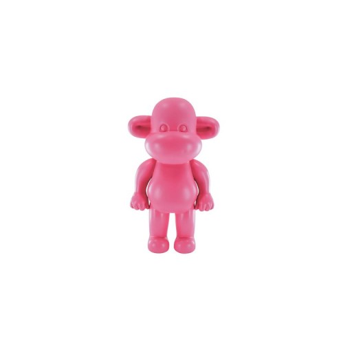 Ornament - Monkey Figurine 'The Legend'- Polyresin - Pink - 33x21x50cm