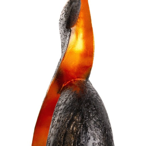 LED solar decol light "candle flame", for outside, brown plastic, integrated LED.