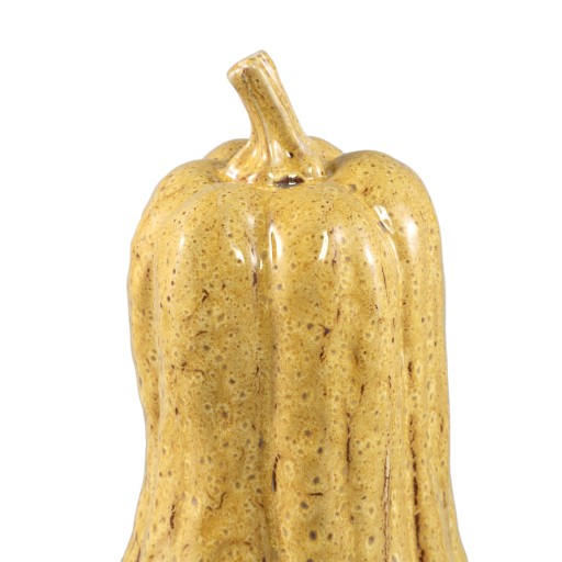 Julija Yellow Ceramic Pumpkin Shaped Statue High