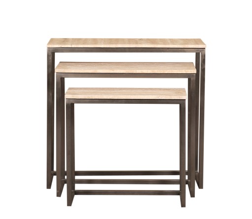 Zoah Black Travertine Rectangle Sidetable SV3