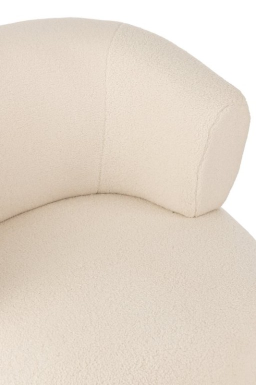 J-Line Lounge Chair Universe Foam/Fabric White