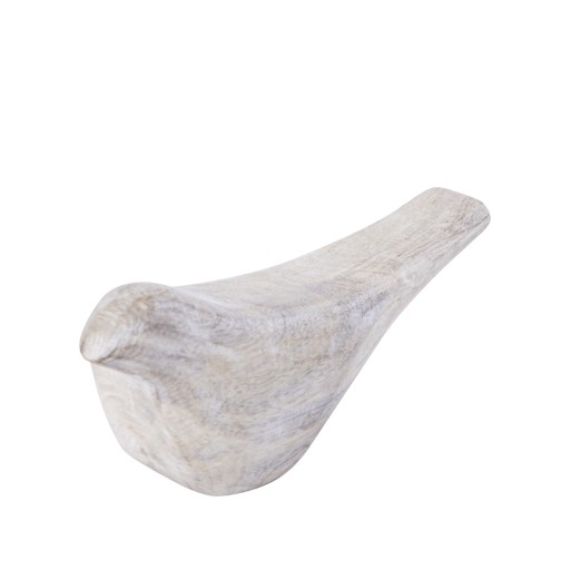 Gracella Light Grey Mango Wood Bird Statue L