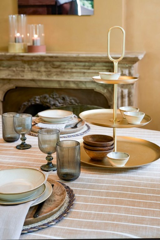 Merlot Drinking Glass - Set of 6 - 400 ml - Glass - Gray