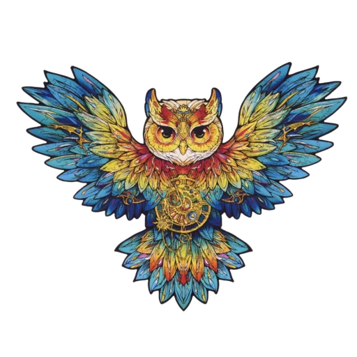 Houten Legpuzzel, Rowood, Paradise, Owl, TA004, 36,8x27,5cm