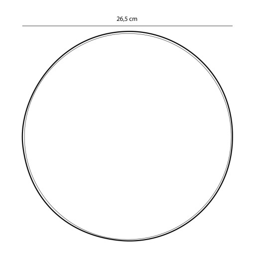 Tabo Dinerbord - Ø27 cm - Zwart