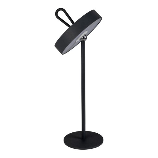 LED battery table lamp magnetically "Ella" for outside and inside, made of metal and plastic in black, 35 cm high