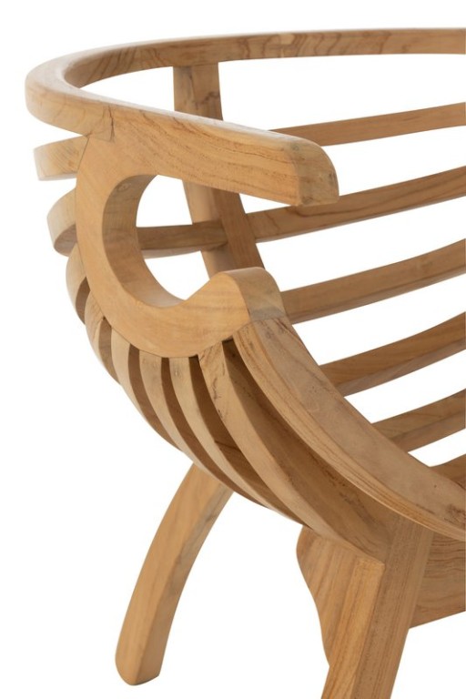 J-Line Chair Crab Teak Wood Natural