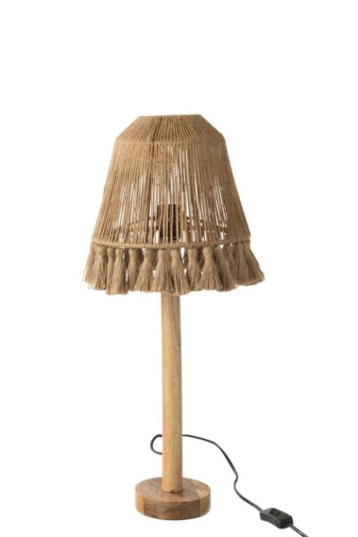 J-Line table lamp Mila - jute - beige