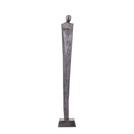 Symon Skulptur Mann | Gunmetal Aluminium-Skulptur L 103 cm