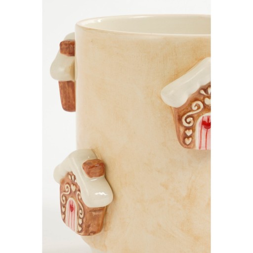 Bloempot - Assorti - H15 x Ø17 - Dolomiet - Off-white